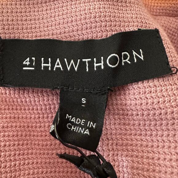 41 Hawthorn Natalie Knit Blazer Women’s Small Pink Open Front Long Sleeve NWT - Picture 7 of 8